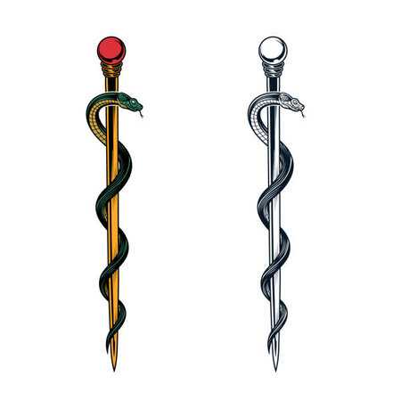 The Staff of Asclepius Tattoo and The Mythology