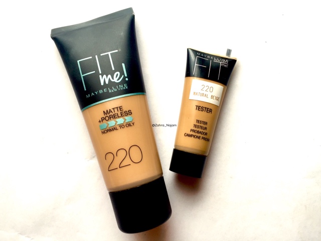 Maybelline Fit Me Foundation 220 Review