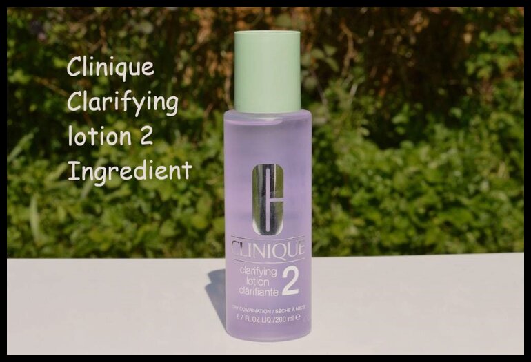 Clinique Clarifying lotion 2 ingredients Review
